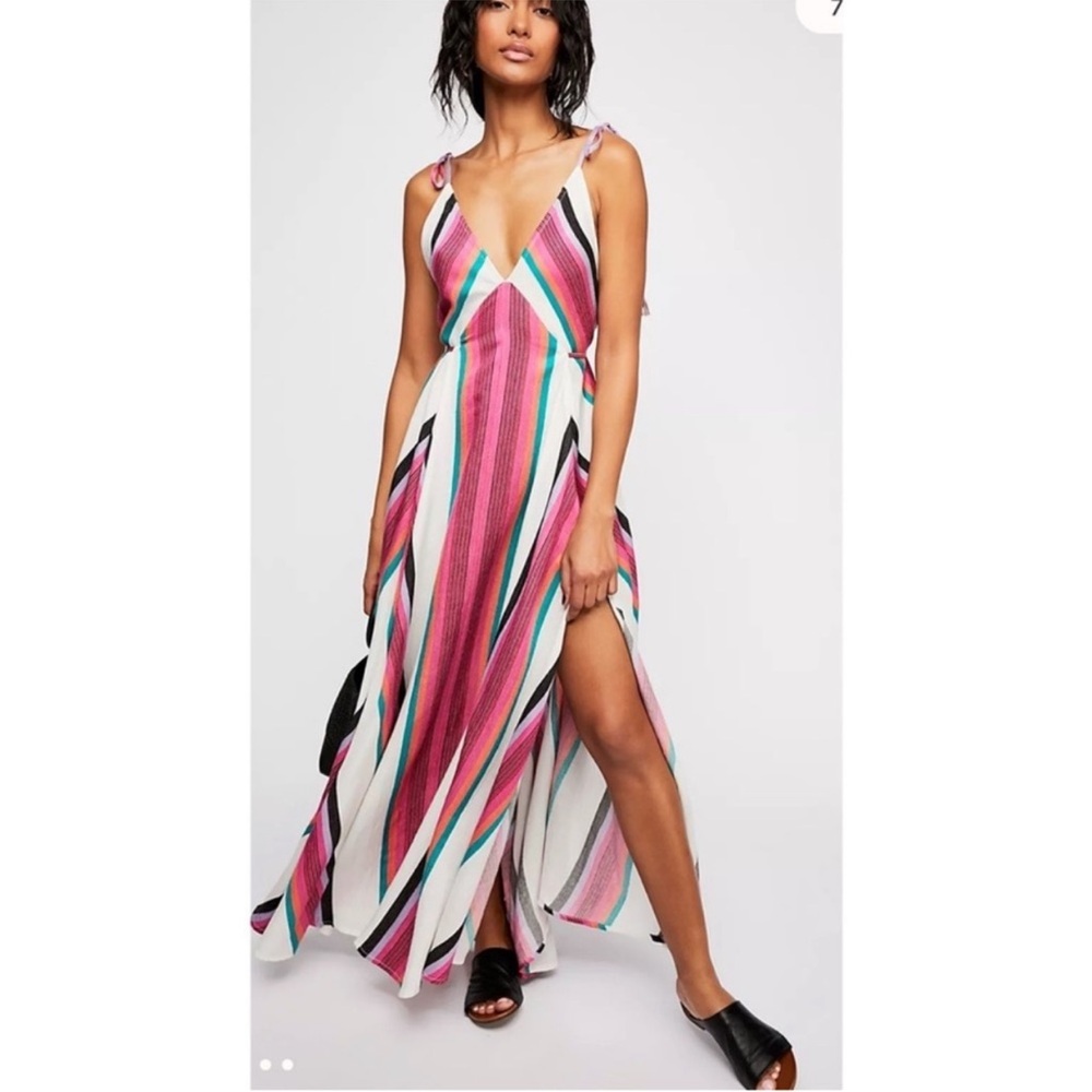 Diso xl or l! Free people neon lights maxi dress